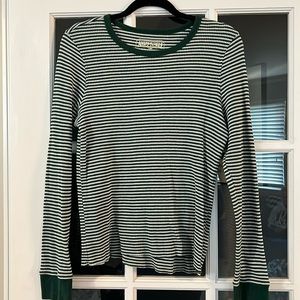 American Eagle striped long sleeve top size large